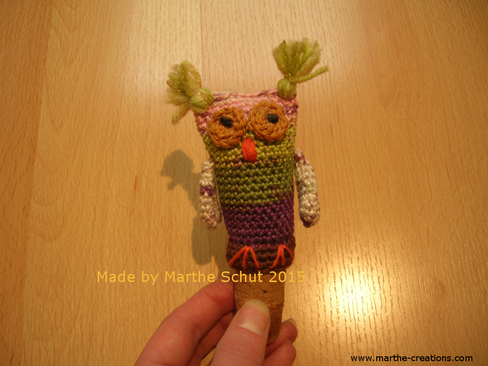 Gehaakt uiltje; Crocheted little owl